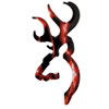 Browning 3 D Buckmark Decal 3922060661 Black Red