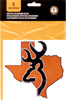 Browning Texas Buckmark Decal 4 Terra Cotta