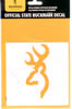 Browning Texas Buckmark Decal 4 Clear Gold