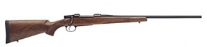 CZ Model 550 American Bolt Action Rifle 04100, 22-250 Rem, 23.6", Walnut Stock, Blued Steel Finish, 4 Rds