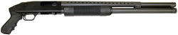 Mossberg 500 Persuader Pump Shotgun 50588, 12 Gauge, 20", 3" Chmbr, Synthetic Black, Pistol Grip.
