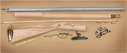 Traditions Kentucky Rifle Kit KP52206, 50 CAL Black Powder, 33 1/2 in Octagonal BBL, Hardwood, Blue, Cap Lock