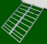 Great Day's Loadlite Bi-Fold Lite Aluminum Loading Ramp LL42717, 42x71, 1250 lbs, 7 in Rung