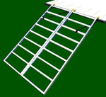 Great Day's Loadlite Bi-Fold Wide Aluminum Loading Ramp LL48697, 48x69, 1250 lbs, 7 in Rung