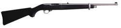 Ruger 10/22 Exclusive Carbine Rifle w/ Black Laser Stock 1140RLZ, 22LR, 18.5", Black Syn Stock, Stainless Finish Ruger 10/22 Exclusive Carbine Rifle w/ Black Laser Stock 1140RLZ, 22LR, 18.5", Black Syn Stock, Stainless Finish