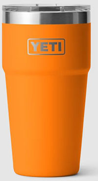 Yeti Rambler 20 oz Stackable Cup w/ MagSlider Lid (21071503883) Stainless Steel, King Crab Orange