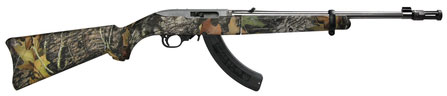 Ruger 10/22 Takedown Rifle w/ Flashhider 11141, 22 Long Rifle, 16.6", Stainless Steel Barrel, Mossy Oak Breakup Camo