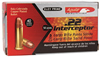 Aquila Interceptor Rifle Ammunition 1B222320, 22 Long Rifle, Soft Point (SP), 40 GR, 50 Rd/bx