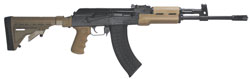 M+M Inc M10 AK Style Tactical Rifle M10-762KT, 7.62 x 39mm, 16 in, Kicklite Stock, Tan Finish, 30 Rd