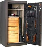 American Security Sixty Minute Fire SF Series Gun Safe SF6030, 59x30x26, 27 cu. ft., (Up to 28 guns)