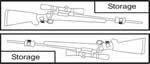 Americase 4014 Premium Deluxe Double Rifle Case, 50" x 10" x 6-1/2"