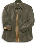 Beretta LU50251675 Nailhead Flanel Shirt, Green