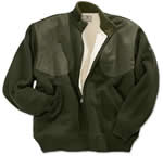 Beretta PU59702074 Wind Barrier Cardigan with Bear Fleece Lining, Earth Green