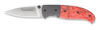 Browning Escalade Series Medium Folding Skinner Knife w/Brown Box Elder Burl, Pocket Clip