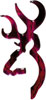 Browning 3-D Buckmark Decal 3922060651, Black/Pink, 6 inch
