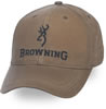 Browning Dura-Wax Solid Color Cap, Khaki 308412581 (Khaki)