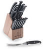 Browning Model 480CKitchen Cutlery Set, Bamboo Block Fixed Knife 322480C, Black
