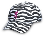 Ladies Safari Animal Print Cap 308343991, Zebra/Fuchsia