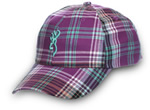 Ladies Mad Plaid Cap 308344511, Fuchsia