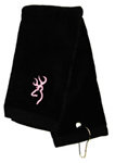 Browning Shooting Towel 309009992, Black/Pink