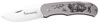 Browning Model 809 Presentation Elk Lockback Folding Knife 322809, Matte Silver
