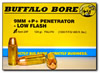 Buffalo Bore Handgun Ammunition 24F/20, 9mm +P, 124 GR, Full Metal Jacket (FMJ), 1300 fps, 20 Rd/Bx