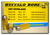 Buffalo Bore Handgun Ammunition 35D/20, 460 Rowland, 255 GR, Hard Case Flat Nose (FN), 1300 fps, 20 Rd/Bx