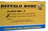 Buffalo Bore Handgun Ammunition 32B/20, 45 Auto Rim +P, 200 GR, Jacketed Hollow Point (JHP), 1200 fps, 20 Rd/Bx