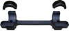 DNZ 14200 1 in Low Short Action Matte Black Base/Rings For Savage Round Receiver