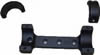 DNZ 10030 1 in Low Matte Black Base/Rings For CVA Black Powder