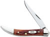 Case Small Texas Toothpick Chestnut Bone Clip Folding Knife w/Plain Edge (07005)