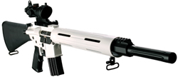 DPMS Panther Acrtic Semi-Auto Tactical Rifle, RFA2-AP, 223 Remington, 20", Standard A2 Black Zytel MilSpec Stock, White Coated Finish