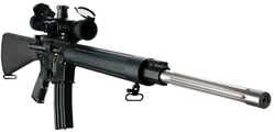 DPMS Panther LR 204 Semi-Auto Tactical Rifle, RFA3-204, 204 Ruger, 24", Standard A2 Black Zytel MilSpec Stock, Black Teflon Finish