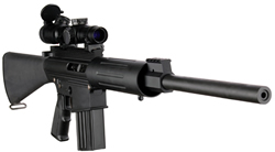 DPMS Panther LR-308B Semi-Auto Tactical AR-10 Rifle RFLR-308B, 308 Winchester, 18", A2 MilSpec Stock, Black Finish