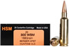 HSM Trophy Gold Rifle Ammunition 300WSM168VLD, 300 Winchester Short Magnum (WSM), Berger Hunting VLD, 168 GR, 3109 fps, 20 Rd/bx