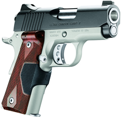 Kimber 3200191 Ultra Crimson Carry II Pistol - 45 ACP, 3 in Barrel, Silver Alum. Frame, Matte Black Slide, 7 Rd