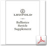 Leupold Ballistic Reticle Supplement