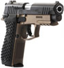 Lionheart MKII Fullsize Pistol w/Rail 10006, 9mm, 4.1 in, Black Grips, Cerakote Patriot Brown Finish, 15 Rd