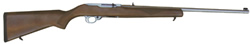 Ruger 10/22 Stainless Rifle 1149, 22 LR, 22", Wood Stock, Stainless Finish