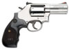 Smith & Wesson 686 3-5-7 Magnum Series 150853, 357 Magnum, 3 in, Black/Silver Wood Grip, Stainless Finish, 7 Rd