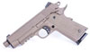 American Tactical 1911 FX Series Pistol ATIGFX45KFDE,  45 ACP, 4.75" Threaded, Mahogany Grip, Flat Dark Earth Finish