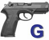 Beretta Double/Single Action PX4 Storm Semi-Auto Pistol JXF4G21, 40 SW, 4", Black Polymer Grips, Matte Blue Finish
