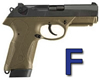 Beretta Px4 Storm Double/Single Action Pistol JSPX001, 9 MM, 4", Polymer Grip, OD Green Finish, 17 Rd, 20 Rd(Grip Extension)