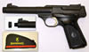 Browning Buck Mark Camper Semi-Auto Pistol 051464490, 22 LR, 5.5", Black Rubber Grips, Matte Black Finish