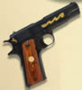 Colt Limited Edition100 Year Anniversary Pistol O1911ANVII, 45 ACP, 5 in, Cocobolo Wood Grip, Blue Finish, Fixed Sights, 7 Rd