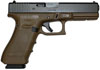 Glock 17 Gen4 Pistol PG1750203D, 9mm, 4.49 in, Flat Dark Earth Polymer Grip, Gas Nitride Finish, 17 Rd