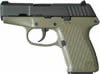 Keltec P-11 Semi-Auto Pistol, KTP11GN, 9MM, 3.1", OD Green Grips, Blued Finish