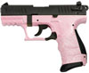 Walther P22Q Semi-Auto Pistol QAP22505, 22 Long Rifle, 3.4", Pink Carbon Fiber Grip, Blue Finish, 10 Rd