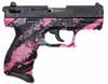 Walther P22Q Pink Platinum Semi-Auto Pistol QAP22520, 22 Long Rifle, 3.4", Polymer Grip, Pink Finish, 10 Rd