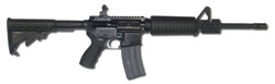 Bushmaster Co-Witness Carbine Rifle, 223 Rem | 5.56 NATO, 16"  Fluted Barrel, Collapsible / Folding Stock, Matte Black Finish